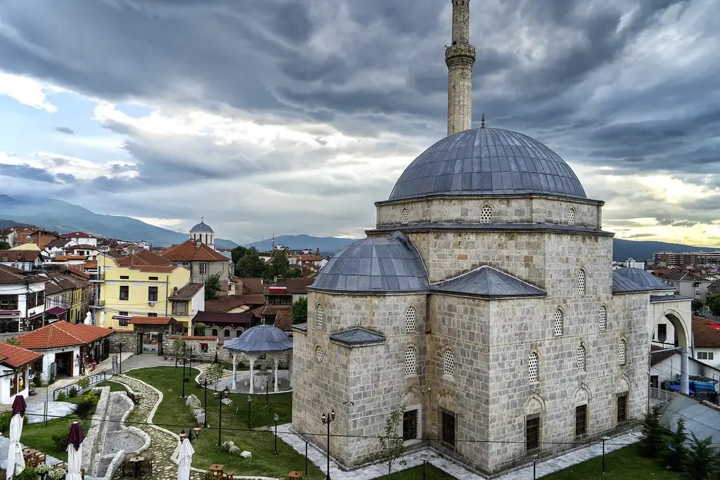 Serene Courtyard of Sinan Pasha Mosque in Prizren