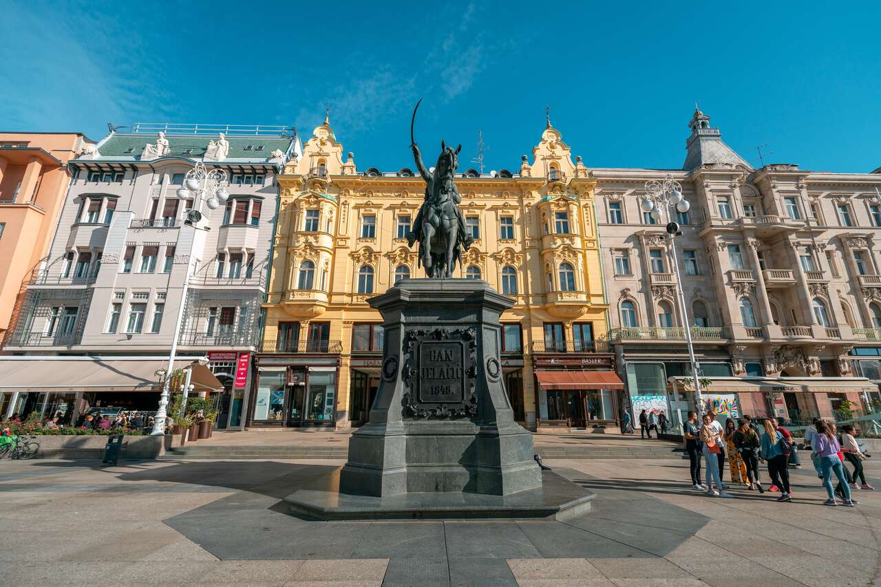 The main square of Zagreb