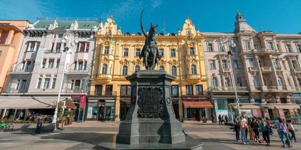 The main square of Zagreb