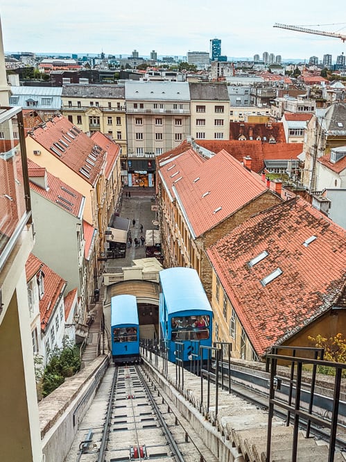 The charming funicular connecting Lower and Upper Town