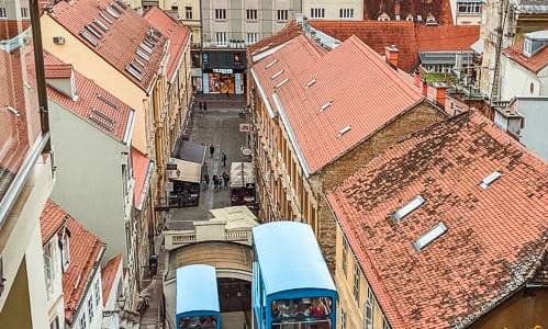 The charming funicular connecting Lower and Upper Town