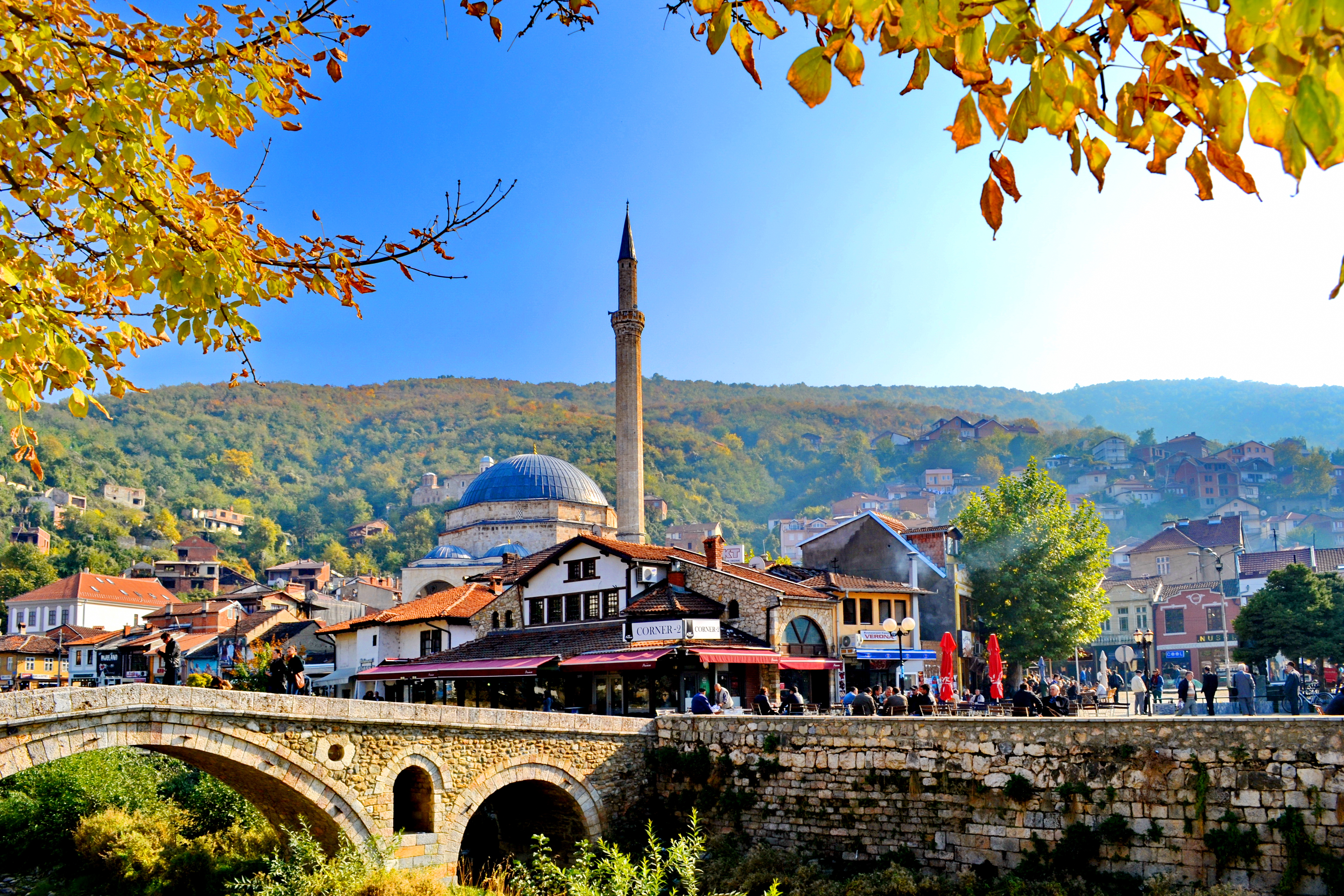 Old Stone Bridge and Mosque in Prizren