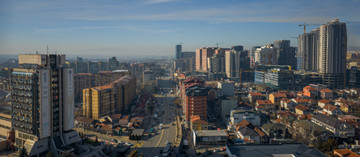 Aerial view of Prishtina