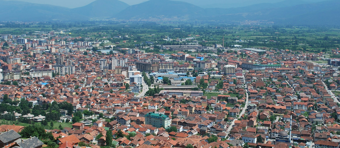 A panoramic view of Tetovo