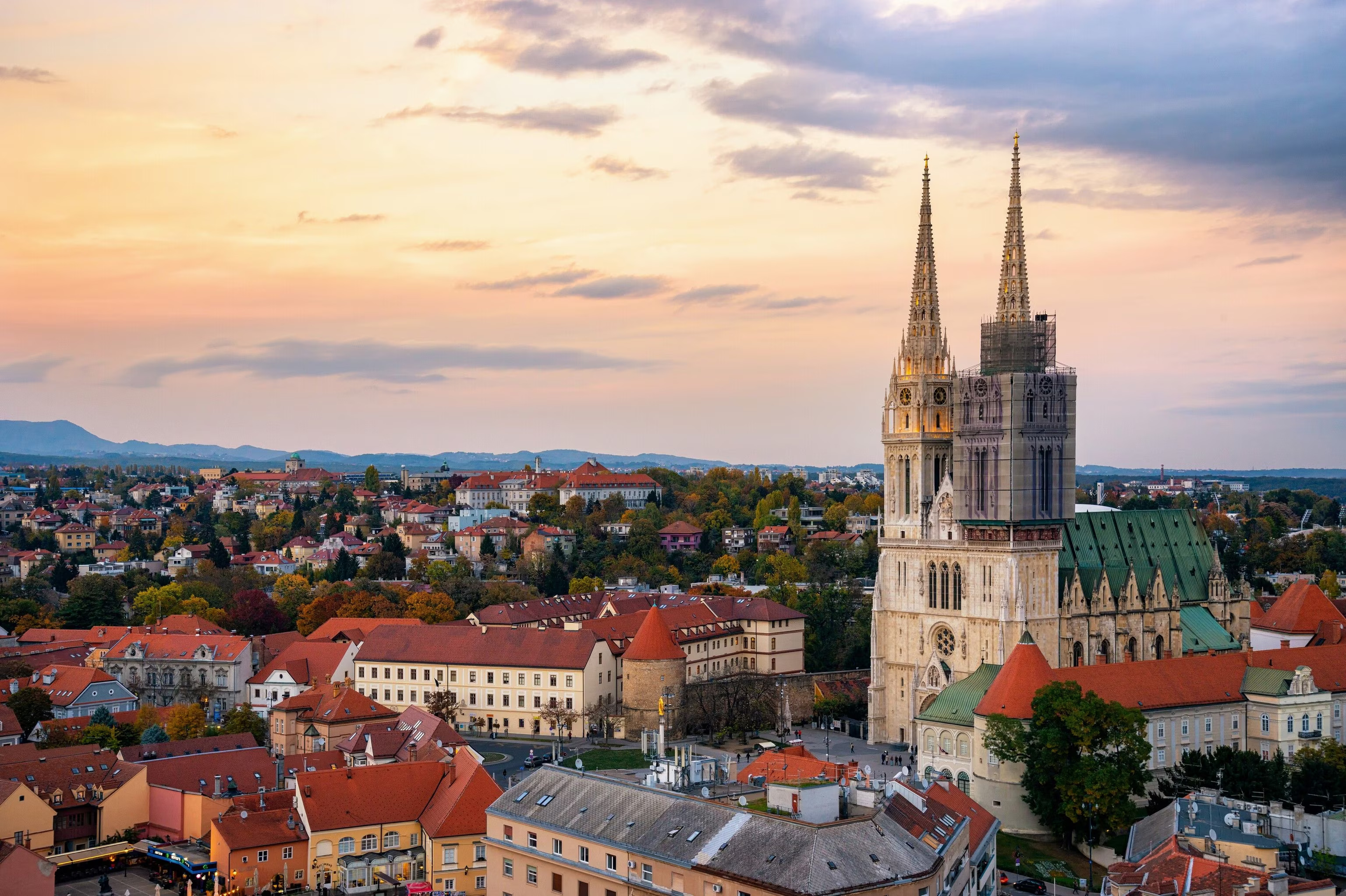 Zagreb’s famous cathedral 